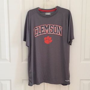 Gray Clemson Fusion Fit T-Shirt